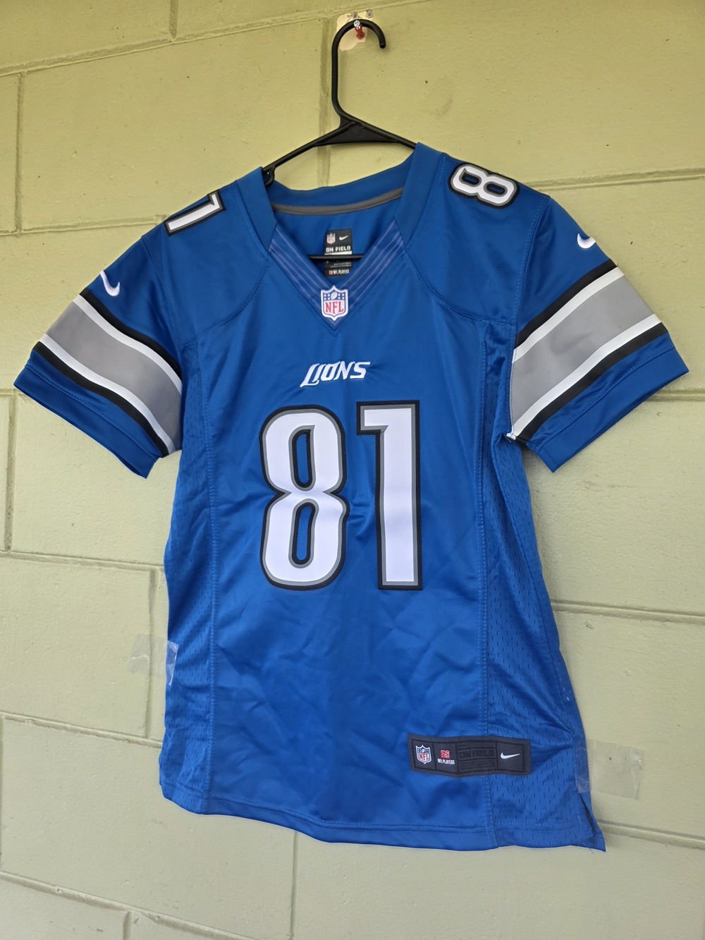 Detroit Lions #81 Blue Nike NFL Jersey